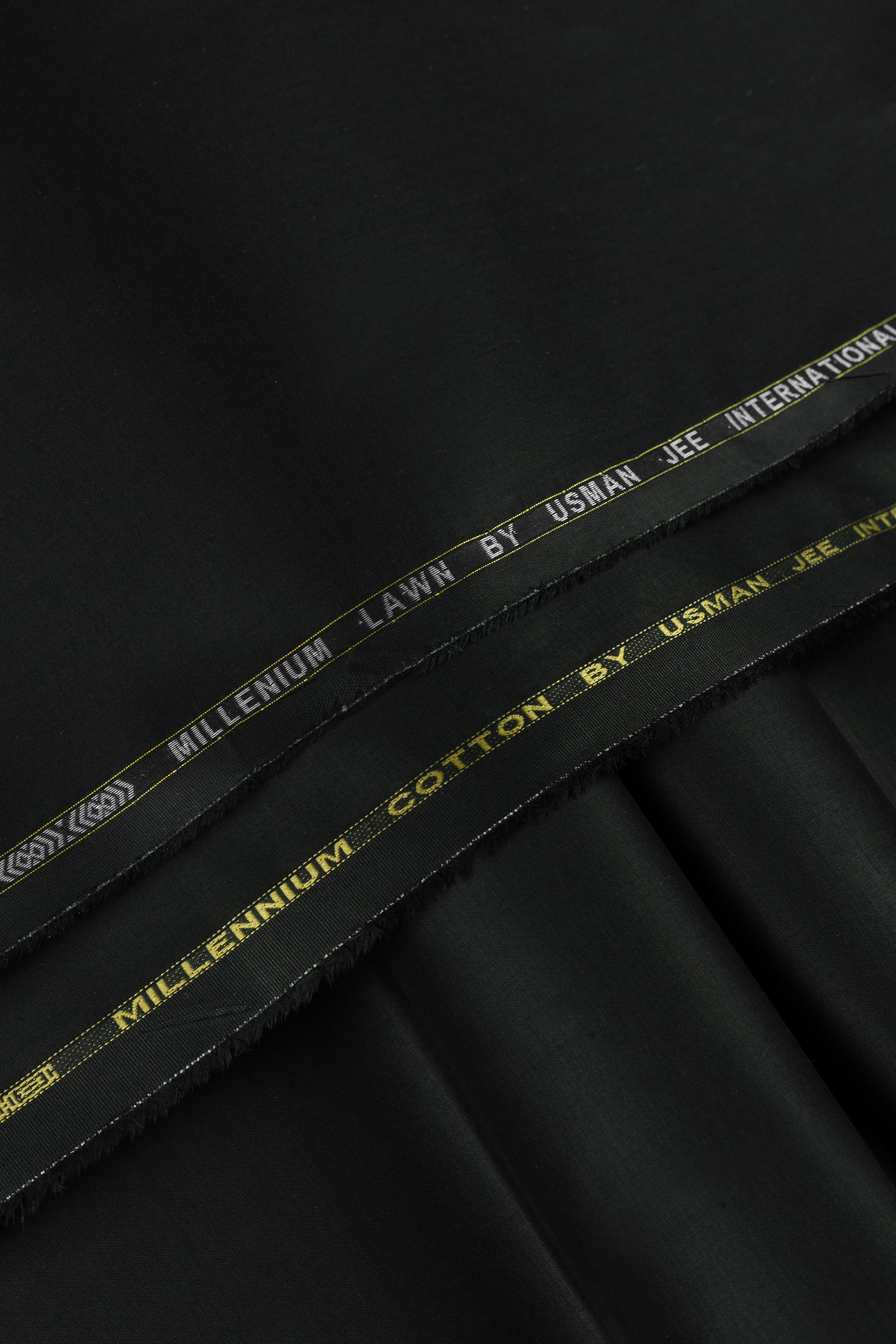 MILLENIUM LAWN + COTTON( JET BLACK COLOUR)
